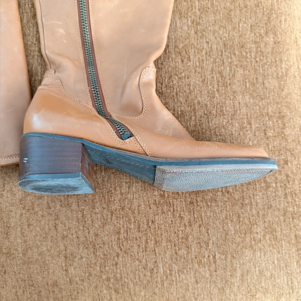 Lucky Brand Tan Heeled Boots - Picture 3 of 5